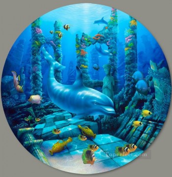 Animal Painting - Secretos profundos bajo el mar